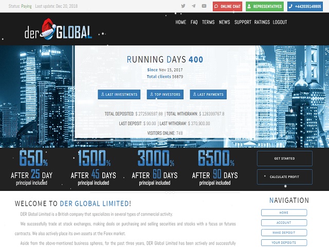 Derglobal LTD screenshot